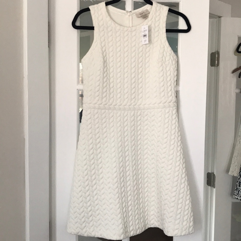 Ann Taylor Loft White Dress